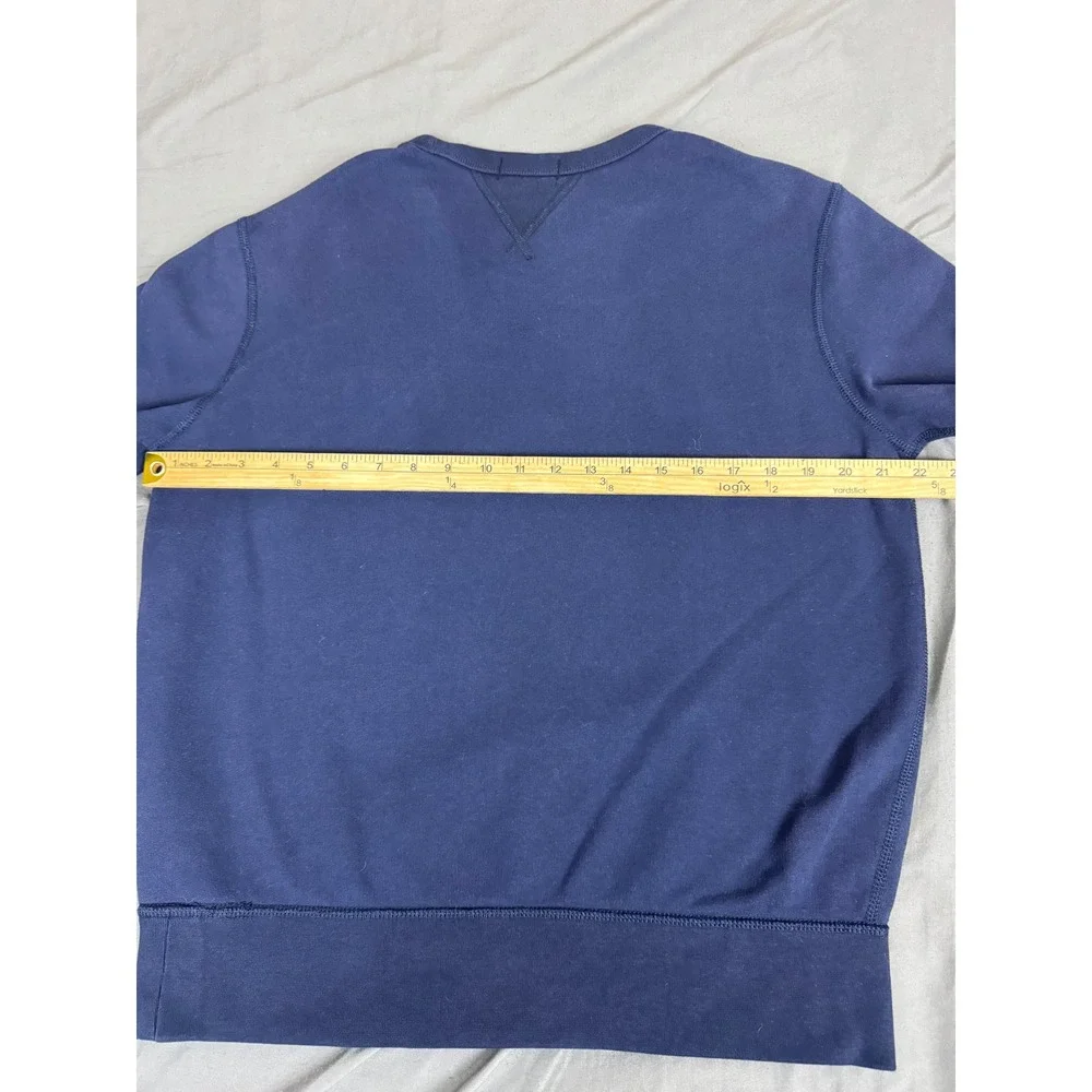 Polo Ralph Lauren Mens Navy Blue Fleece Lined Crewneck Sweatshirt Size M